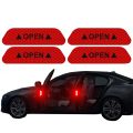 【HOT】 Reflective Car Accessories Door Sticker Safety Tape Decal Auto For Car Security Kwid Opel Astra H Emergency Triangle Car. 
