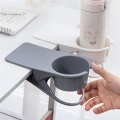 Drink Cup Holder Table Side Water Cup Shelf Office Desktop Computer Desk Fixed Cup Holder Desk Storage Clip Durable Easy Install Easy to Use. 