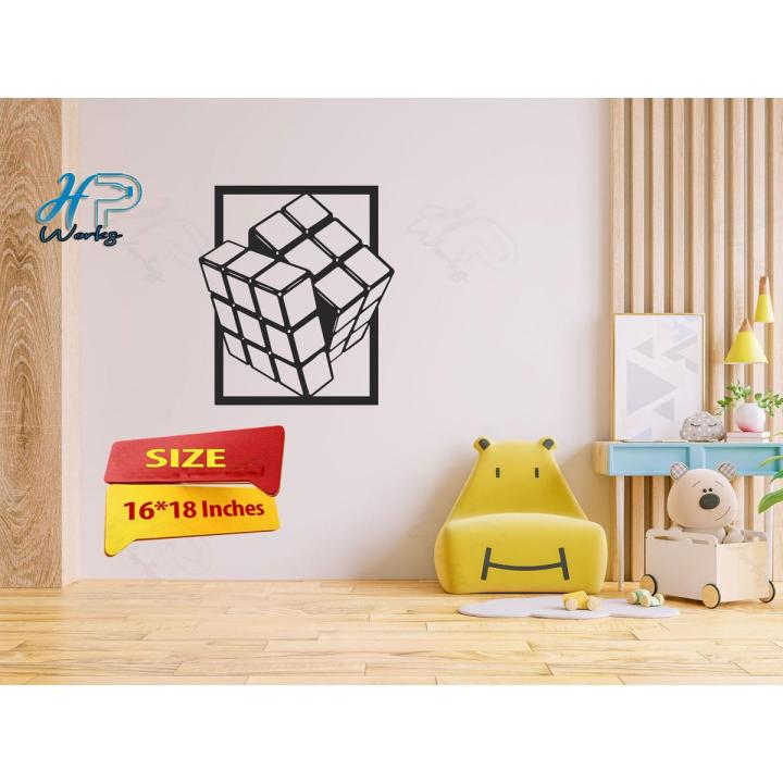 Dice Wooden framae wooden wall art