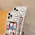 Olige Case For Realme 9i C35 C31 C25s C25 C21Y C21 C20 C20A Narzo 30A 20 8 7 Pro C17 C15 C12 C11 C2 X50 X7 Pro X60 7i 6 5 5i 5s XT Cartoon Trend Straight Edge Shockproof Tpu Cute Snoopy Couple Soft Phone Cover. 