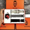 DT 900 7 in 1/s9 3in1 Strap Ultra 9 Smart Watch -  49MM Dial - Full Touch Display - 7 Different Strap. 