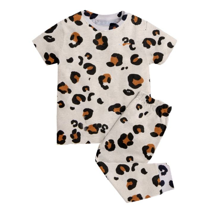 Toddler Baby 2 Piece Homewear Sets Leopard