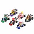 10pcs Super Mario Kart Competition Pull back Cars Toys Luigi Princess Peach Toad Yoshi Donkey Kong Collectible Figures Toy. 
