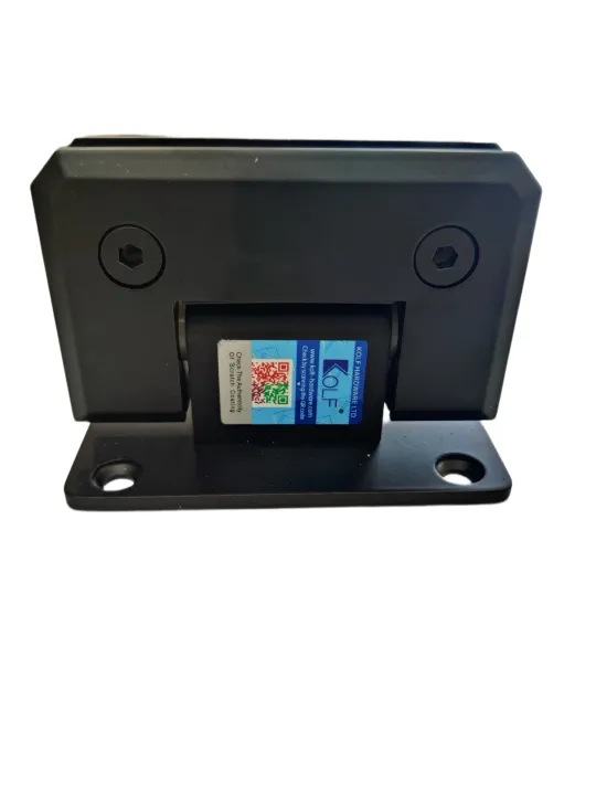 KOLF%20Orignal%20Germany%2090%C2%B0%20Matt%20Finish%20Wall%20to%20Glass%20Shower%20Door%20Hinge%20black%20powder%20coated%208mm%20-%2012mm%20-%20Image%205