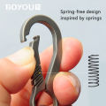 High-Quality Titanium Key Chain Luxury Men Keychain Lightweight Key Rings. 