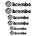 6pcs Car Brake Caliper Sticker For Brembo Reflective Lettering Vehicle Decal. 