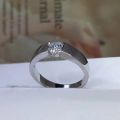 Never fade Men Classic Stainless steel Zircon Ring For Men Women Wedding couple Engagement jewelry. 