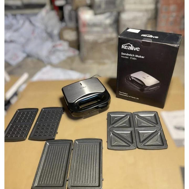 Sandwich Maker & Grill Maker  3 In 1 Kealive