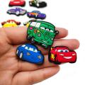 20pcs Pixar Cars Lightning McQueen Shoe Charms for Croc DIY Shoe Decorations Accessories Sandal Decorate for Kids Party Gifts. 
