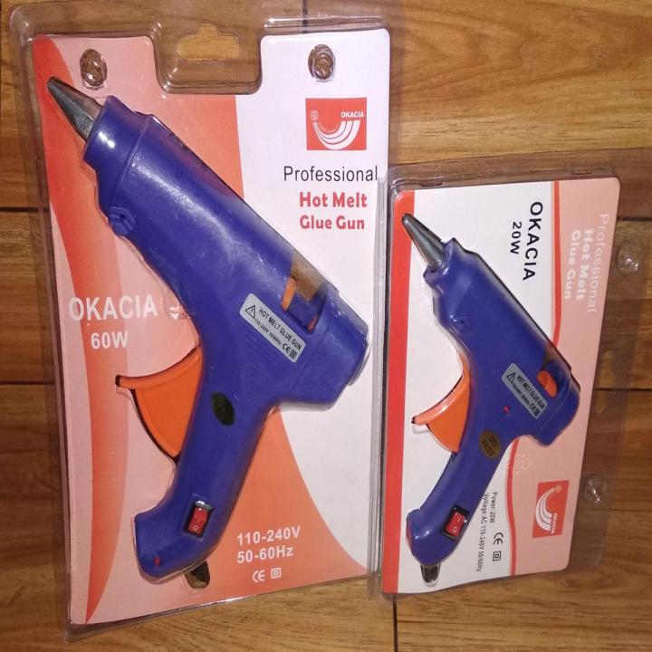 60w & 20w Imported Brand New Hot Glue Gun Big & Small / Professional Hot Melt Big & Small Glue Gun (1 Big Gun & 1 Small Gun)