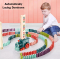 ELECTRIC DOMINO TRAIN SET AUTOMATIC LAYING DOMINOES BRICK BLOCKS. 