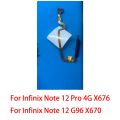 For Infinix Note 12 Pro 4G X676 G96 X670 Home Button Fingerprint Menu Return Key Sensor Power Flex Cable. 