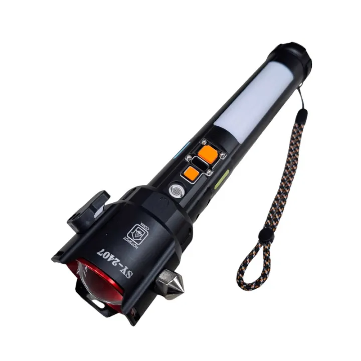 Rechargeable LED Flashlight & Emergency Tool – FA-SY2407 – 123613 ...