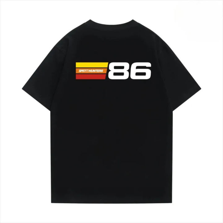 2025 New SpeedHunters SpeedHunter T-shirt European and American Car Culture Toyota 86 Short Sleeve GT86 Modified Car TeeHigh Quality Tee