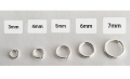 JumpRings 150 Pieces | 3mm | 4mm | 5mm | 6mm | 7mm | Golden Silver Findings Jump Rings for DIY  Jewelry making accessories. 