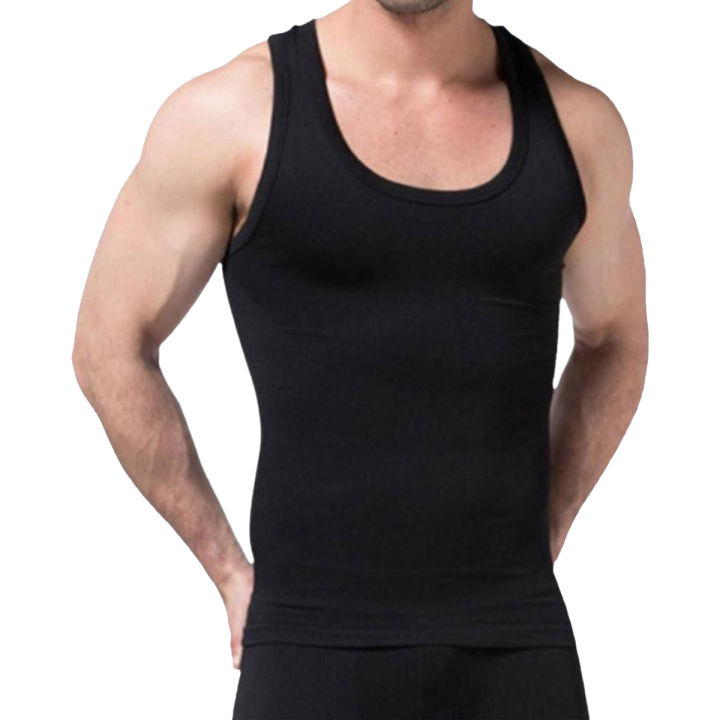 Pack of 3 Black Men's Vest Daraz.pk