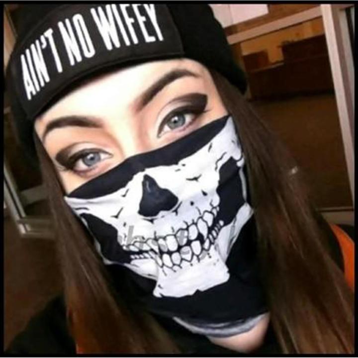 Discounted shop Skull Face Mask  Motorcycle Bicycle Half Face Skeleton Mask Halloween Outdoor Sport Headwear Half Sun Dust Protection