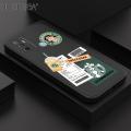 Hontinga for OPPO A53 2020 Case New Starbucks Order Phone Case Original Square Liquid Silicone Cases Full Cover Camera Shockproof Protection Case. 