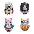1 pcs Anime Cat Statue Action Figures Kakashi Jiraiya Gaara Sasuke Itachi Tsunade pvc Model Decoration Collection Kid Gift Toy. 