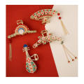 Metal Hair Claw Clips Beautiful Colorful Large Metal Hair Clips Ancient Chinese Nonslip Hanfu Hair Accessories for Women Girls Curly Hair Hanfu Complementary Fashion Accessories. 