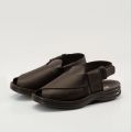 Aerosoft MP-0808 Men's Peshawari Chappal – Comfortable Soft Upper with Heel Support & Stylish PU Sole. 