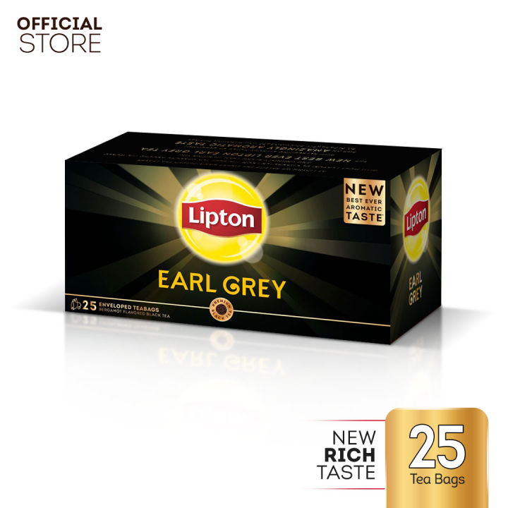 Lipton Earl Gray 25 Tea Bags | Flavored Black Tea