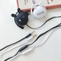 Cute Student Earphone Cartoon Animal Headset Hanging Ear Headphones Comfortable Mini Earbuds For Kid Girls Gift. 