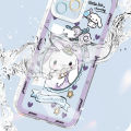 UCUC for Infinix Note 12 G96 Back Cover Cute Kuromi Transparent TPU Ultra Thin Soft Phone Cases. 