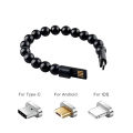 Beads Bracelet Cable Type C Fast Charging Bracelet Data Cable. 