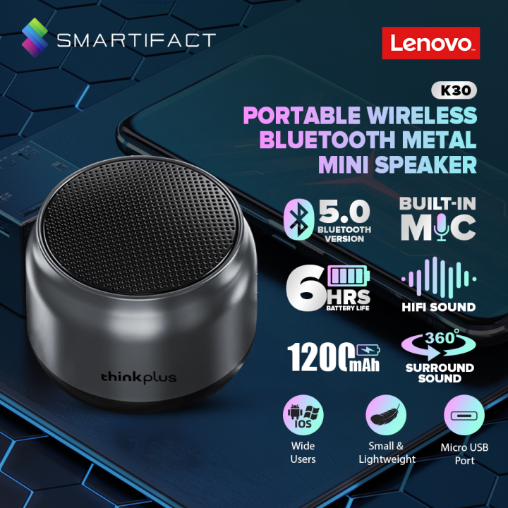Original%20Lenovo%20K30%20Wireless%20BT5.0%20Speaker%20Portable%20Wireless%20Stereo%20Speaker%20Audio%20Player%203D%20Surround%20Sound%20Loudspeaker%20Mic%20-%20Image%204