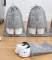 (Pack of 6 Pcs) Shoe Bags Pouches Travel Cover for Shoe Storage & Travelling Drawstring Bags Dust Cover,. 