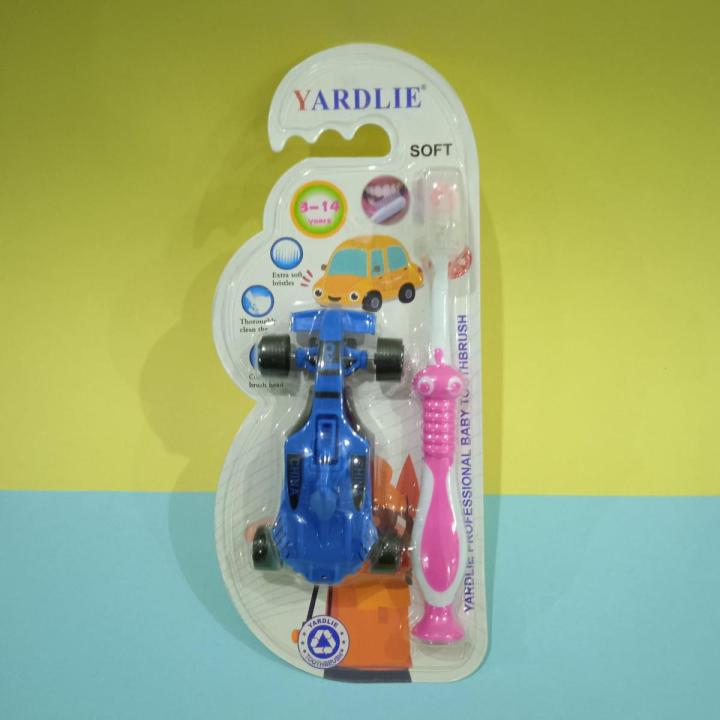 Kids Toothbrush Pack with Toy Cute Tooth Brush for Kids Ultra Soft Kids Toothbrush for oral care Children 3+ Years