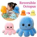 New Mood Octopus Doll Double Sided Flip Reversible Octopus Stuffed Doll Toy Plush Toy Doll Sea Life Doll Plush Toy Color Hat Cloth Toys baby Childeren accessories. 