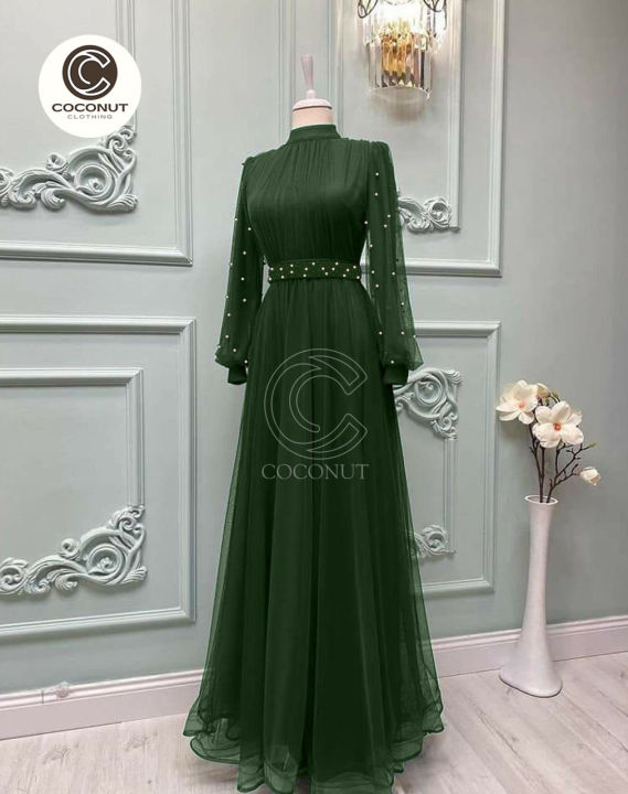Stylish%20Sleeves%20Chiffon%20Maxi%20Dress%20for%20Women%20with%20Pearl%20Belt,%20Full%20Flair,%20One%20Size,%20Free%20Size,%20Available%20in%20Multiple%20Colors%20-%20Image%202