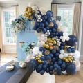 85 pcs 9 inch Matte Navy Blue Balloons without shinny for use birthday Backdrop Dull navy blue balloon Party Decorations for Birthday Wedding Baby Shower Anniversary Graduation Engagement matte balloon. 