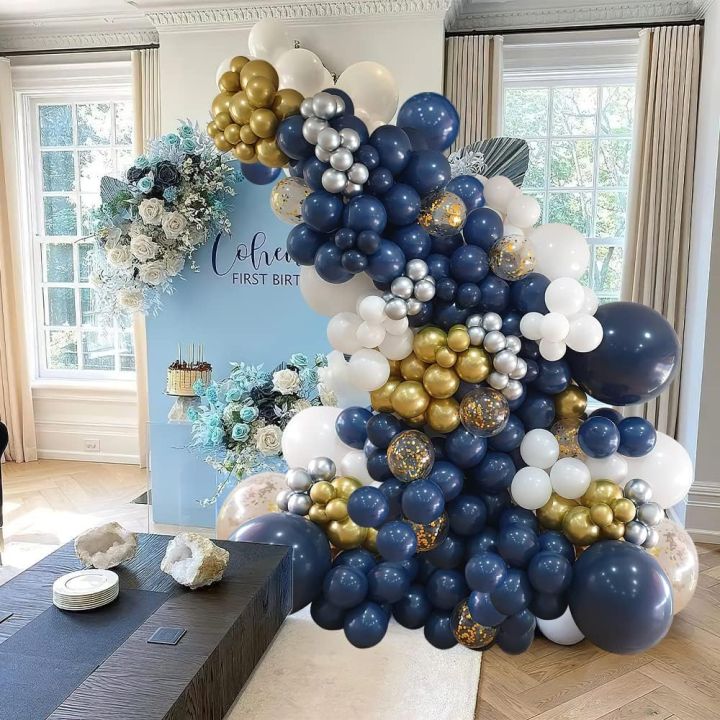 85%20pcs%209%20inch%20Matte%20Navy%20Blue%20Balloons%20without%20shinny%20for%20use%20birthday%20Backdrop%20Dull%20navy%20blue%20balloon%20Party%20Decorations%20for%20Birthday%20Wedding%20Baby%20Shower%20Anniversary%20Graduation%20Engagement%20matte%20balloon%20-%20Image%204
