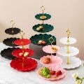 3 Tier High Tea Stand Dessert Cupcake Cakes Fruit Party Serving Platter Tray Food Tower Plates. 