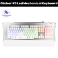 Gaming Keyboard - Clicker K5 LED Mechanical Keyboard - Clicker K5 Gaming Keyboard - 5 Mix Color Back Light LED -  Wired Plunger Gaming Keyboard - Gaming Metal Keyboard - Mechanical Gaming Keyboard. 