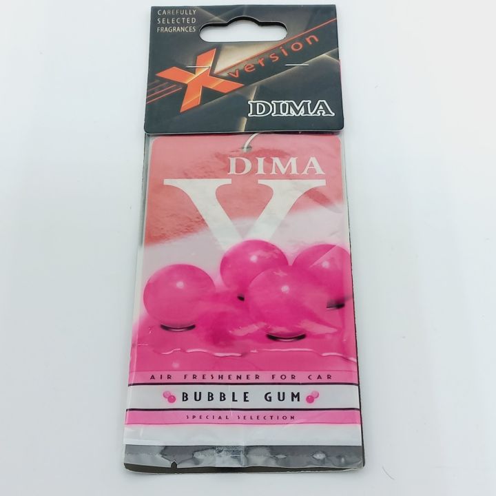 X Perfume Car Hanging Card -Red- Bubble Gum