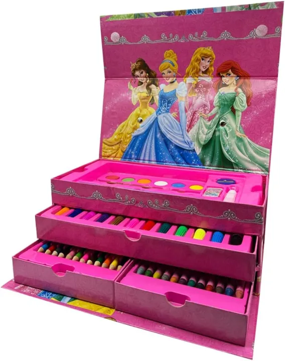 60pcs%20Princess%20Artists%20Drawing%20Sets%20Drawing%20Kits%20Supplies%20for%20Kids%20Girls,%20Drawing%20Painting%20Set%20Include%20Crayons,%20Coloured%20Pencils,%20Watercolour%20Paints,%20Coloured%20Markers,%20Palette,%20Paintbrush,%20HB%20Pencil,%20Eraser,%20Sharpener%20-%20Image%207
