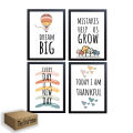 Business Motivation Frames Home & Office room decoration items Set of 4. 