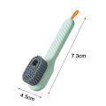 New Multifunctional Shoe Brushes With Soap Dispenser Long Handle Brush Cleaner For Clothes Shoes Household Laundry Cleaning Brush. 