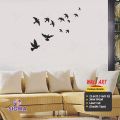 Group of birds Wall Decor Black Wood MDF Living room Sofa TV background decoration - Sigma Gift Center. 
