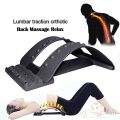 Chiropractic Magic Back Stretcher Lower Lumbar Massage Support Spine Pain Relief Back Massage Posture Corrector Lumbar Support Device Muscle Pain Relief Lower Back Massager and Upper Back Pain Relief Relax Spine Pain Relief For Bed Chair & Car. 