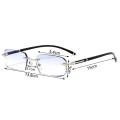 Presbyopia Glasses High Definition Frameless HD Reading Glasses Anti Fatigue Anti Blue Glasses for Men's Office Use Daily. 