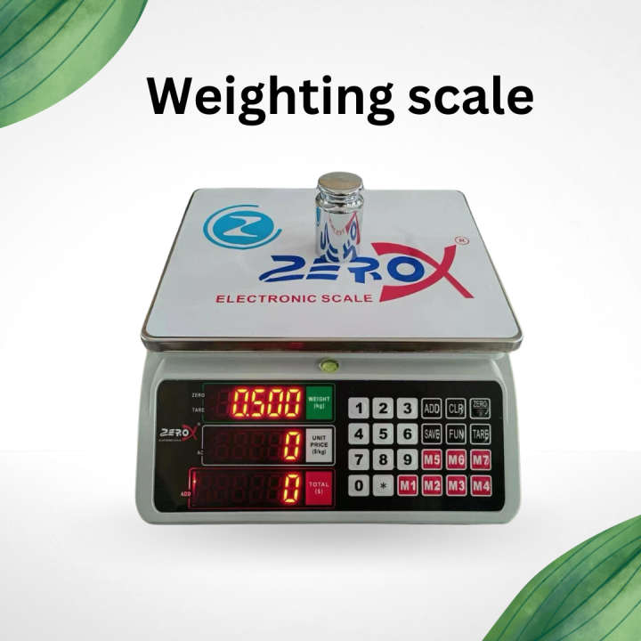 Zerox Electronic Computing Price Scale 1g to 35kg Model 796 Digital Weight Scale Digital Weighing Machine Meat Weight  measuring Scale  electronic weight machine for fruit and vegetables Digital Electric Scale Machine For Kitchen and Shops