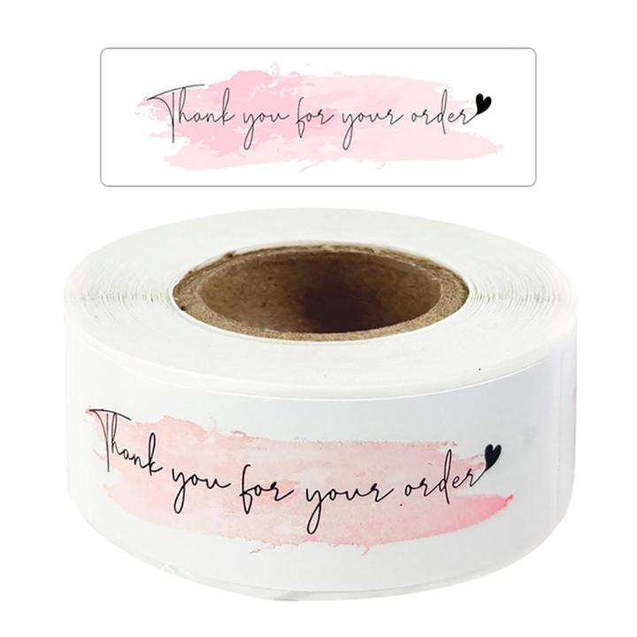 120Pcs Thank You for Your Order Stickers for Envelope Sealing for Small Business Decor Sticker Stationery Supply Handmade Seal Label Gift Packaging