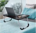 New Wooden Laptop Table, Foldable Laptop Stand, Laptop Desk with Cup Holder, Laptop Lap Desk, Laptop Table with Cup Holder for Study, Arts, Bed and Multipurpose Usage. 