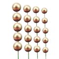 10pcs Gold/sliver Ball Cake Topper Birthday Cake Decoration Cake Decor Ornament INS Baking Tools. 