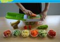 12pcs Set Nicer Dicer Plus Multi-Function Kitchen Tool Vegetables Fruits Dicer Food Slicer Cutter. 
